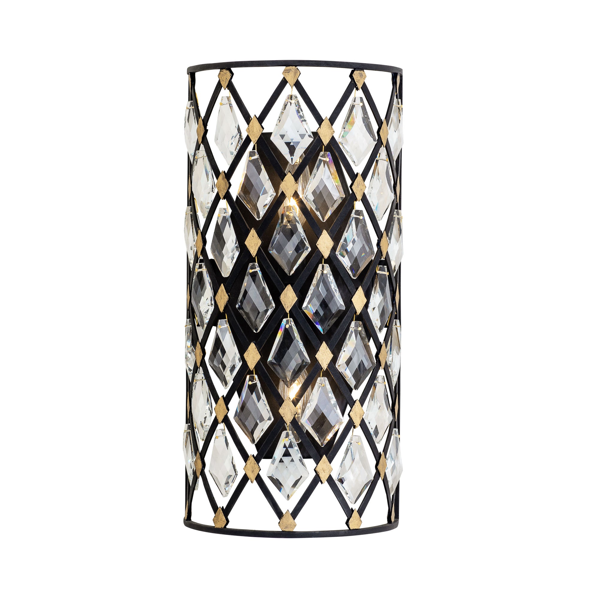 Windsor 2 Light Small Crystal Wall Sconce