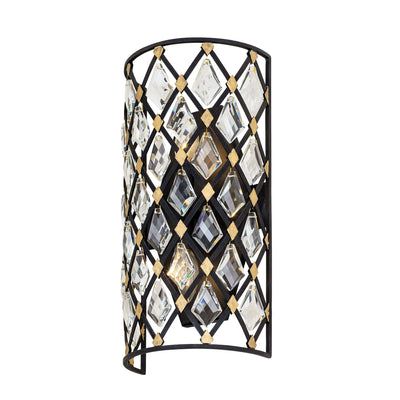 Windsor 2 Light Small Crystal Wall Sconce