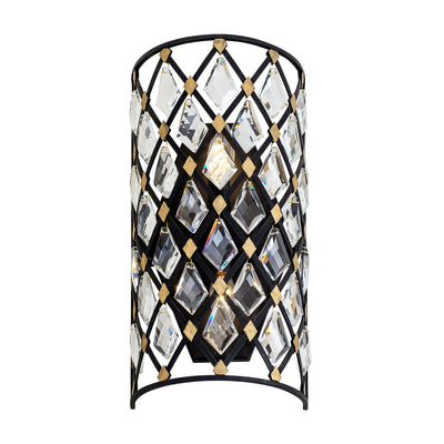 Windsor 2 Light Small Crystal Wall Sconce