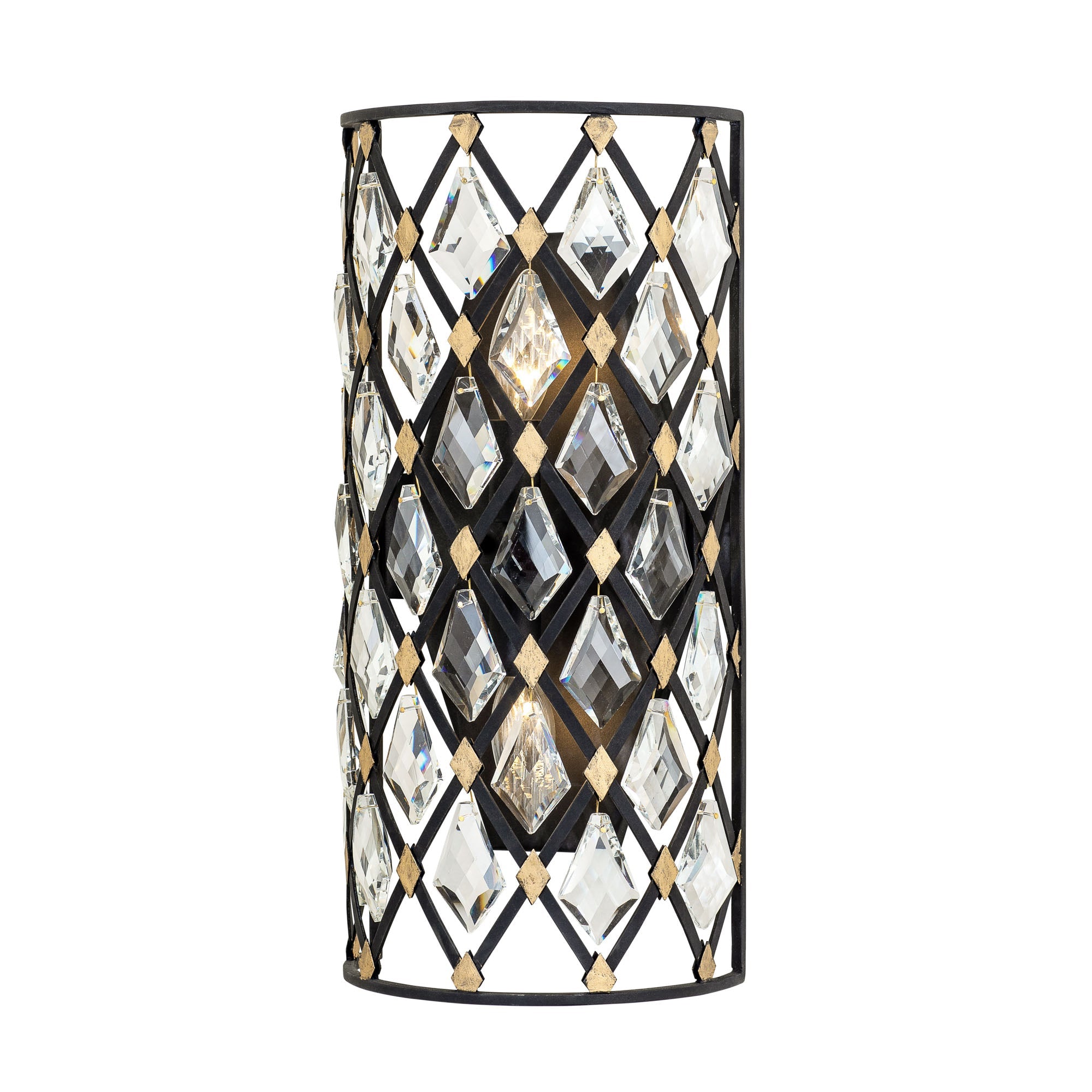 Windsor 2 Light Small Crystal Wall Sconce