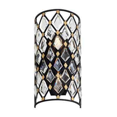Windsor 2 Light Small Crystal Wall Sconce