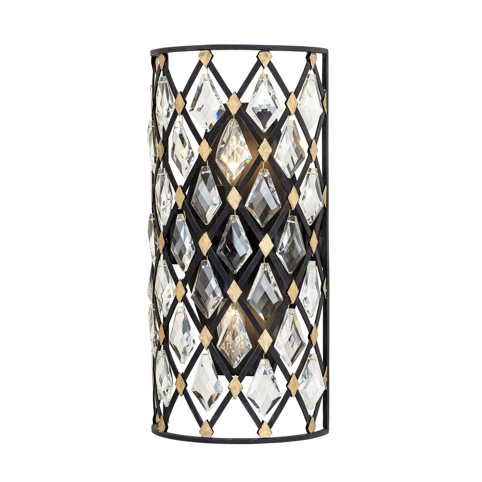 Windsor 2 Light Small Crystal Wall Sconce