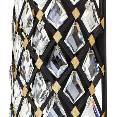Windsor 2 Light Small Crystal Wall Sconce