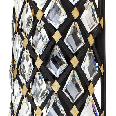 Windsor 2 Light Small Crystal Wall Sconce