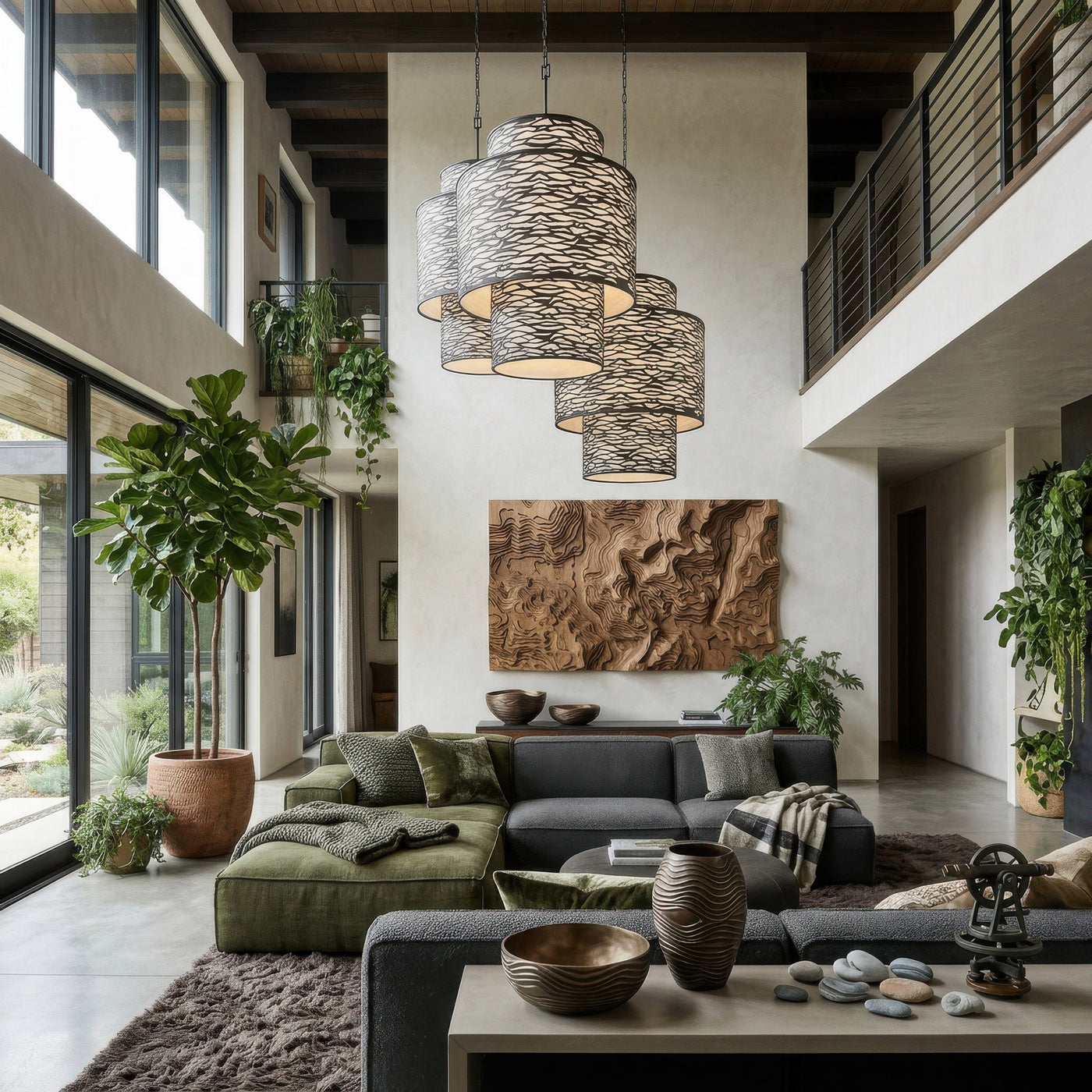 Kato 16 Light 3-Tier Foyer Pendant