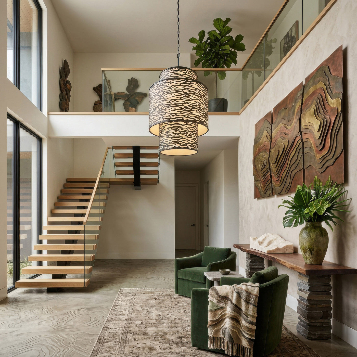 Kato 16 Light 3-Tier Foyer Pendant