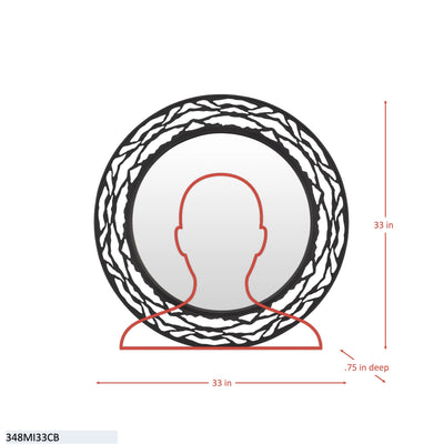 Kato 33-in Round Mirror