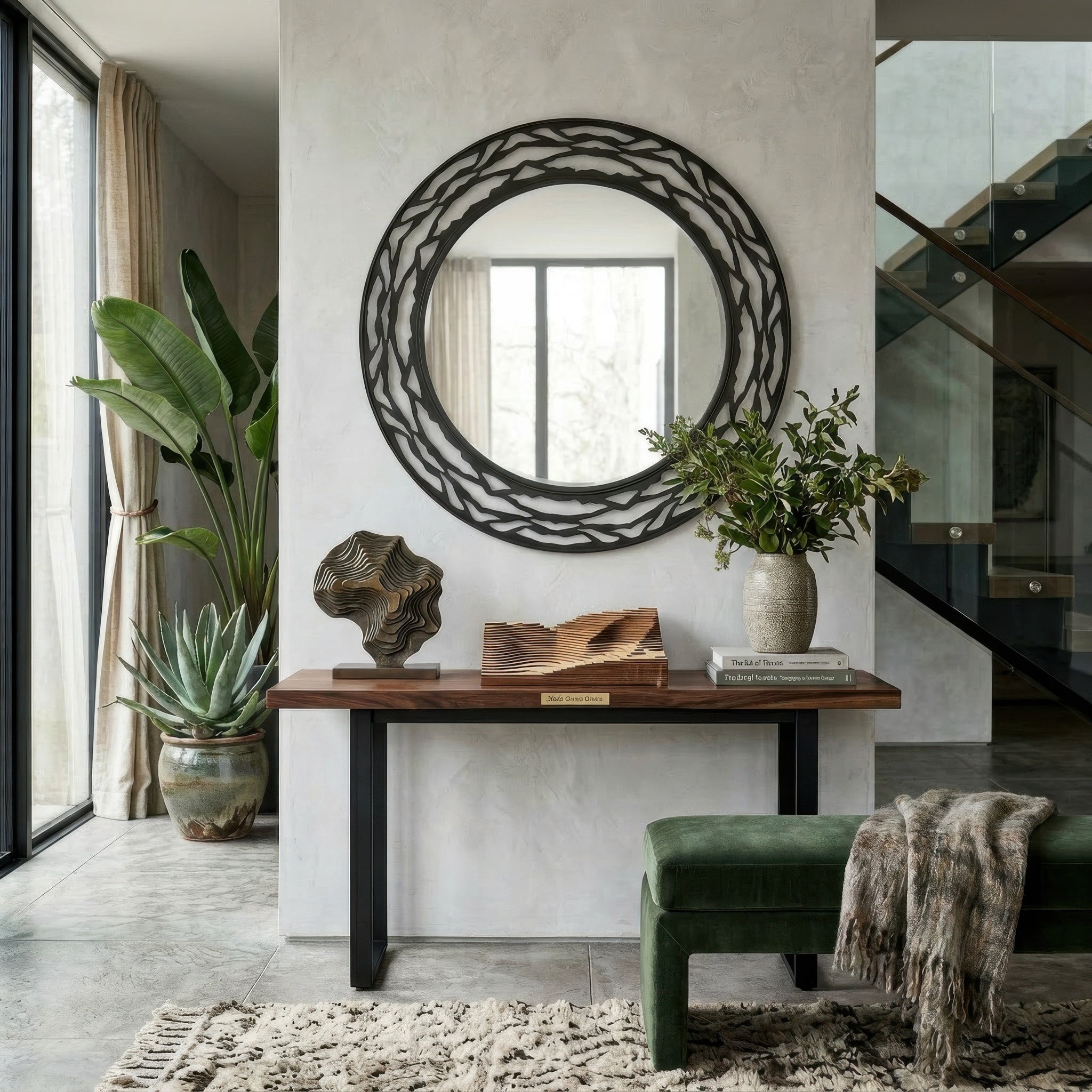 Kato 33-in Round Mirror
