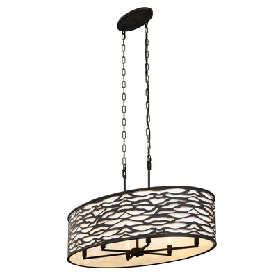 Kato 6 Light Oval Pendant