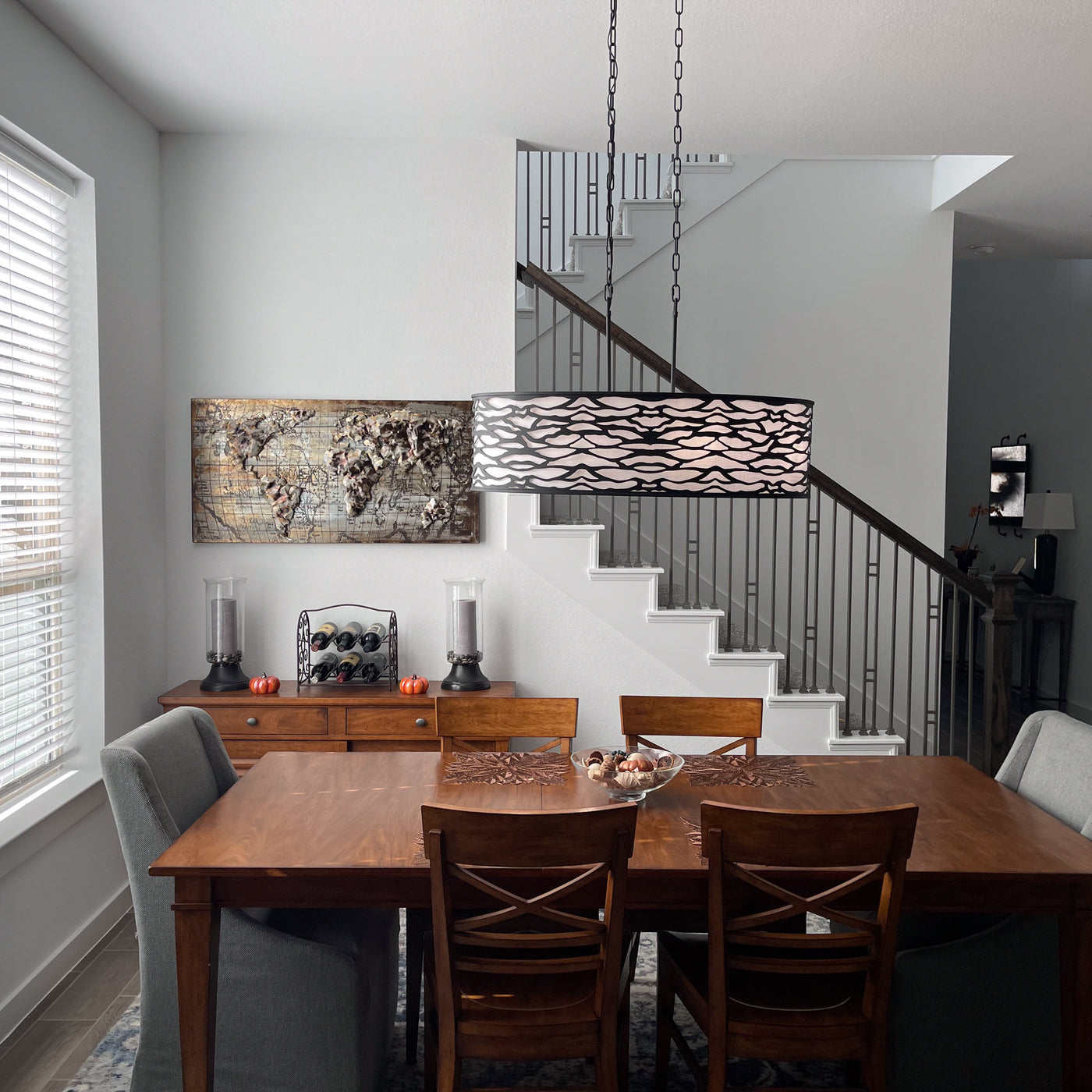 Kato 6 Light Oval Pendant