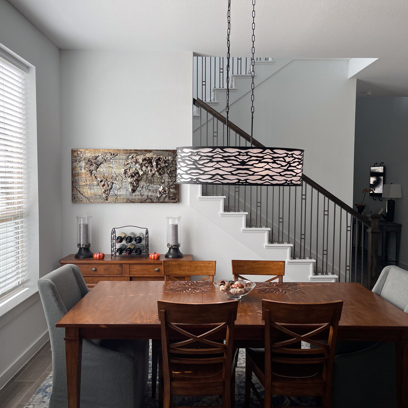 Kato 6 Light Oval Pendant