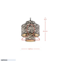 Kato 4 Light 3-Tier Pendant