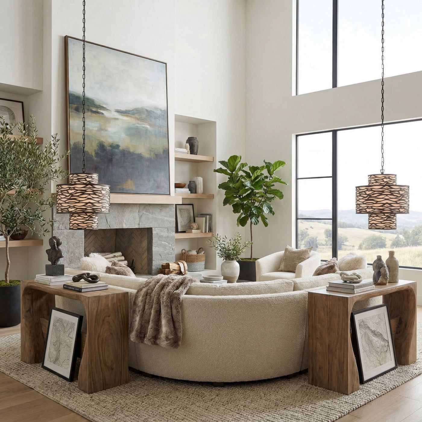 Kato 4 Light 3-Tier Pendant