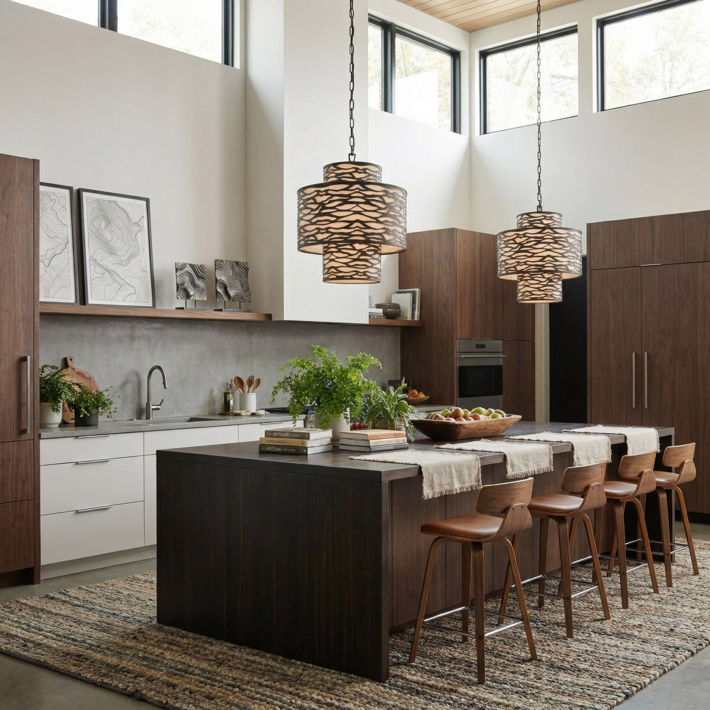 Kato 4 Light 3-Tier Pendant