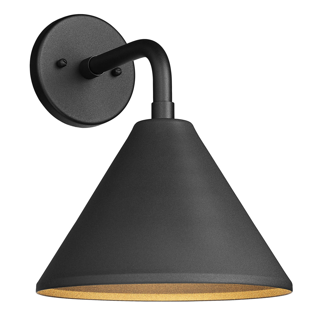 10'' Axston Textured Black 1 Light Wall Sconce