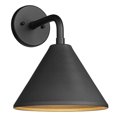 10'' Axston Textured Black 1 Light Wall Sconce