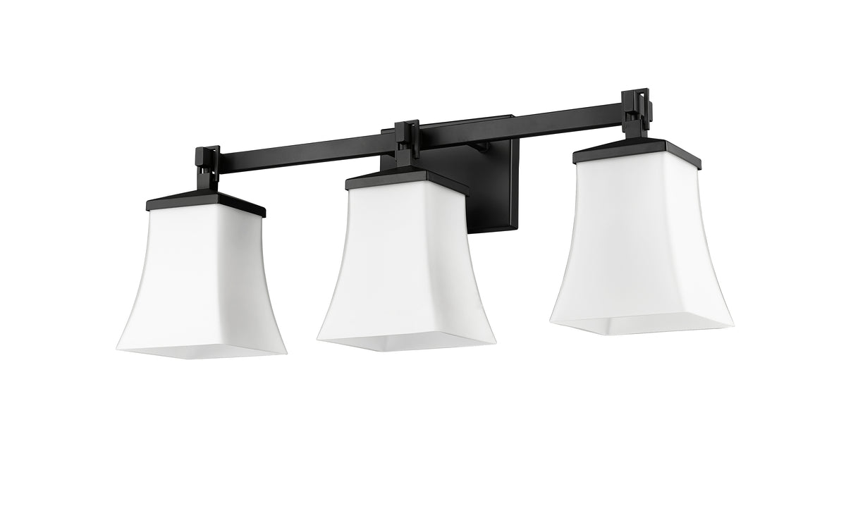 24'' Sonorra Matte Black 3 Light Bath Vanity