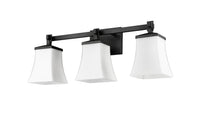 24'' Sonorra Matte Black 3 Light Bath Vanity