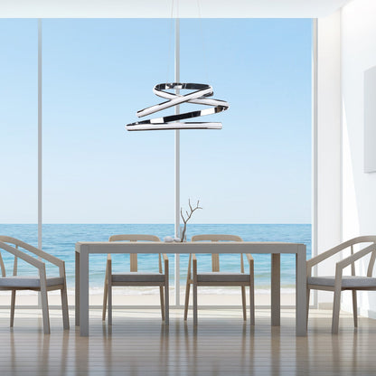 Oslo LED Adjustable Chandelier | Chrome
