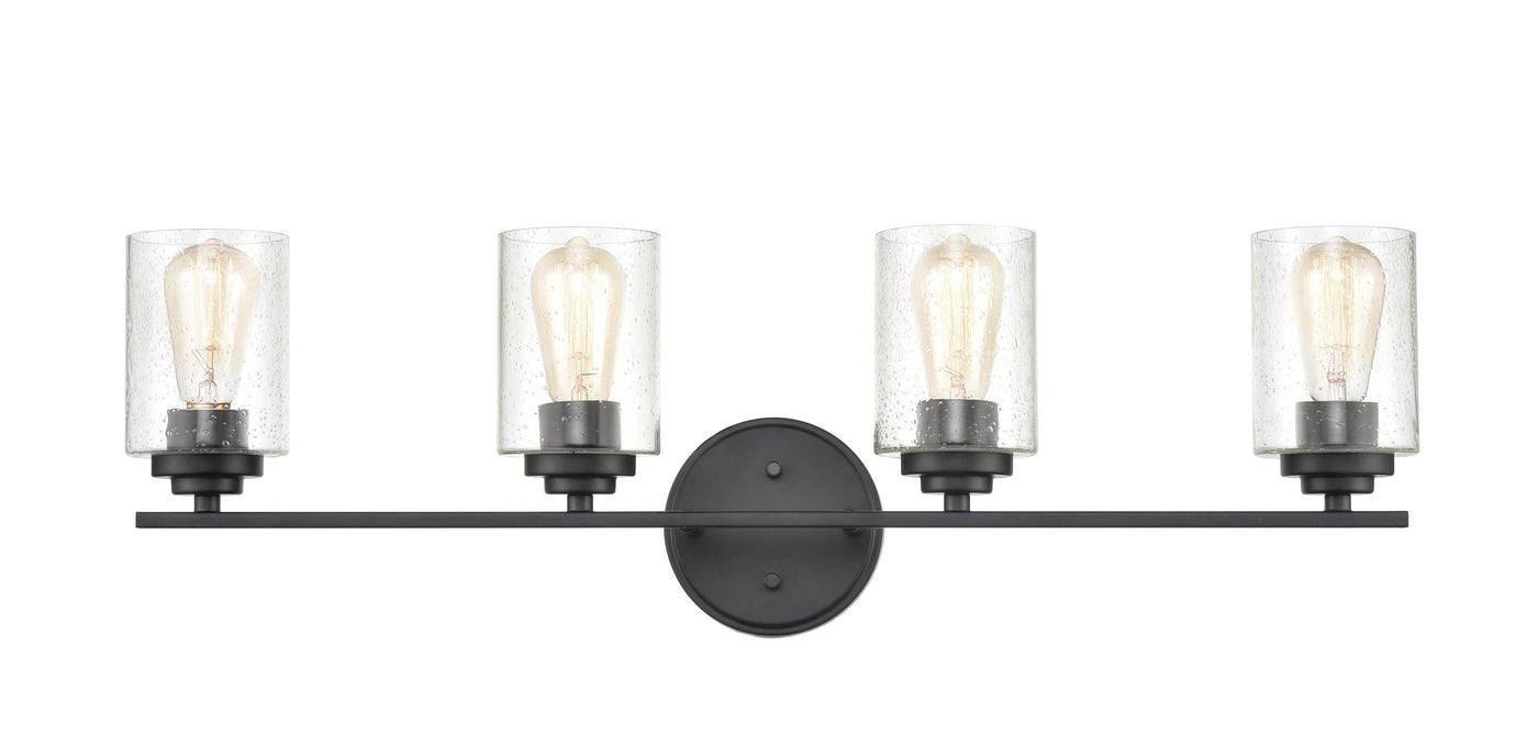 31.13'' Moven Matte Black 4 Light Bath Vanity