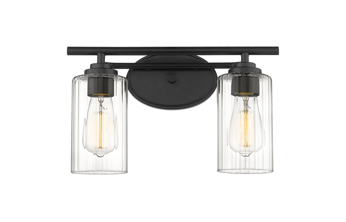Auralume Bath Vanity Light Glass Cast Brass