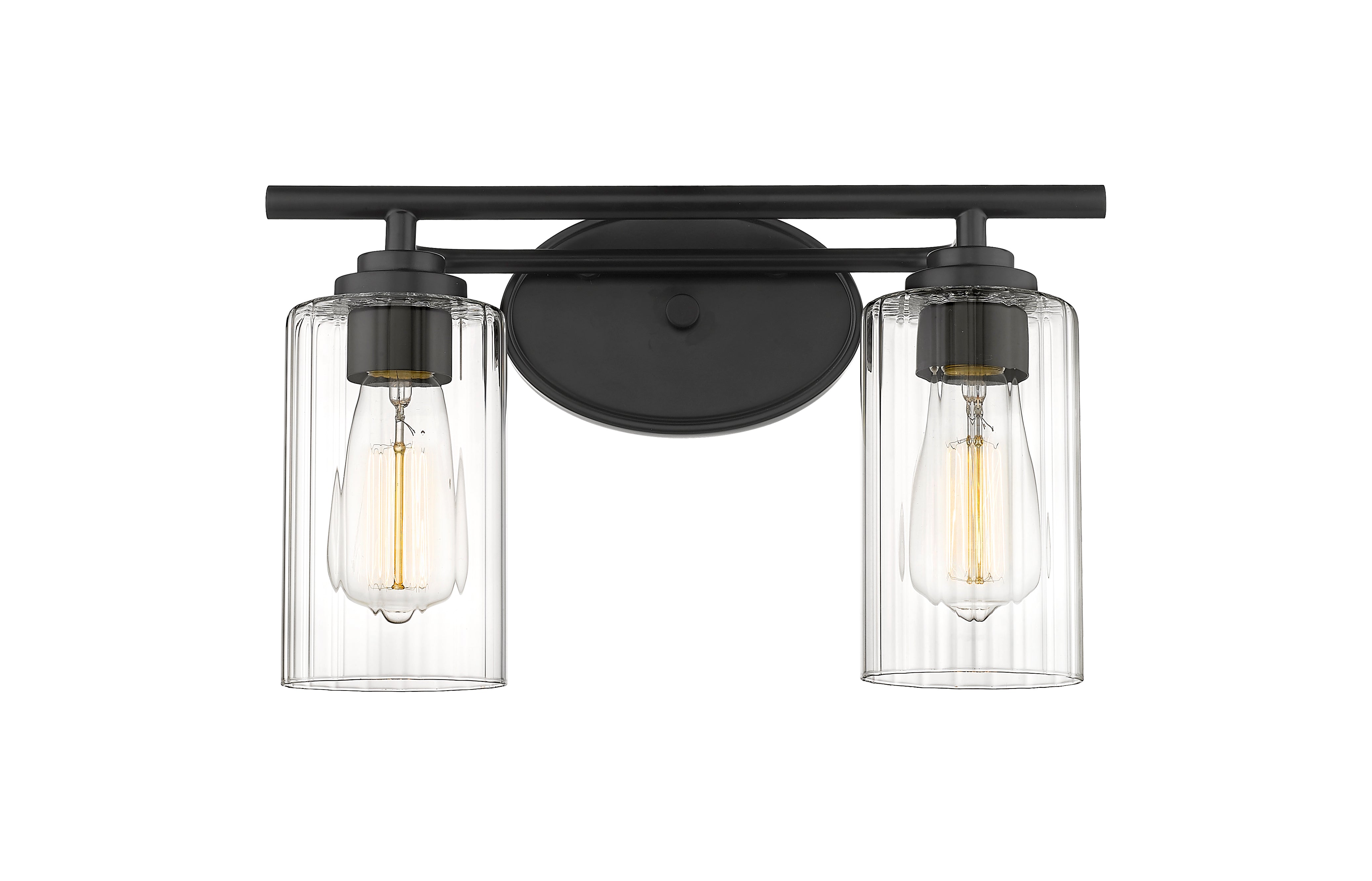 Auralume Bath Vanity Light Glass Cast Brass