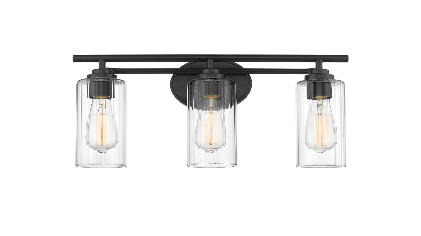 Auralume Bath Vanity Light Brass Glass Steel
