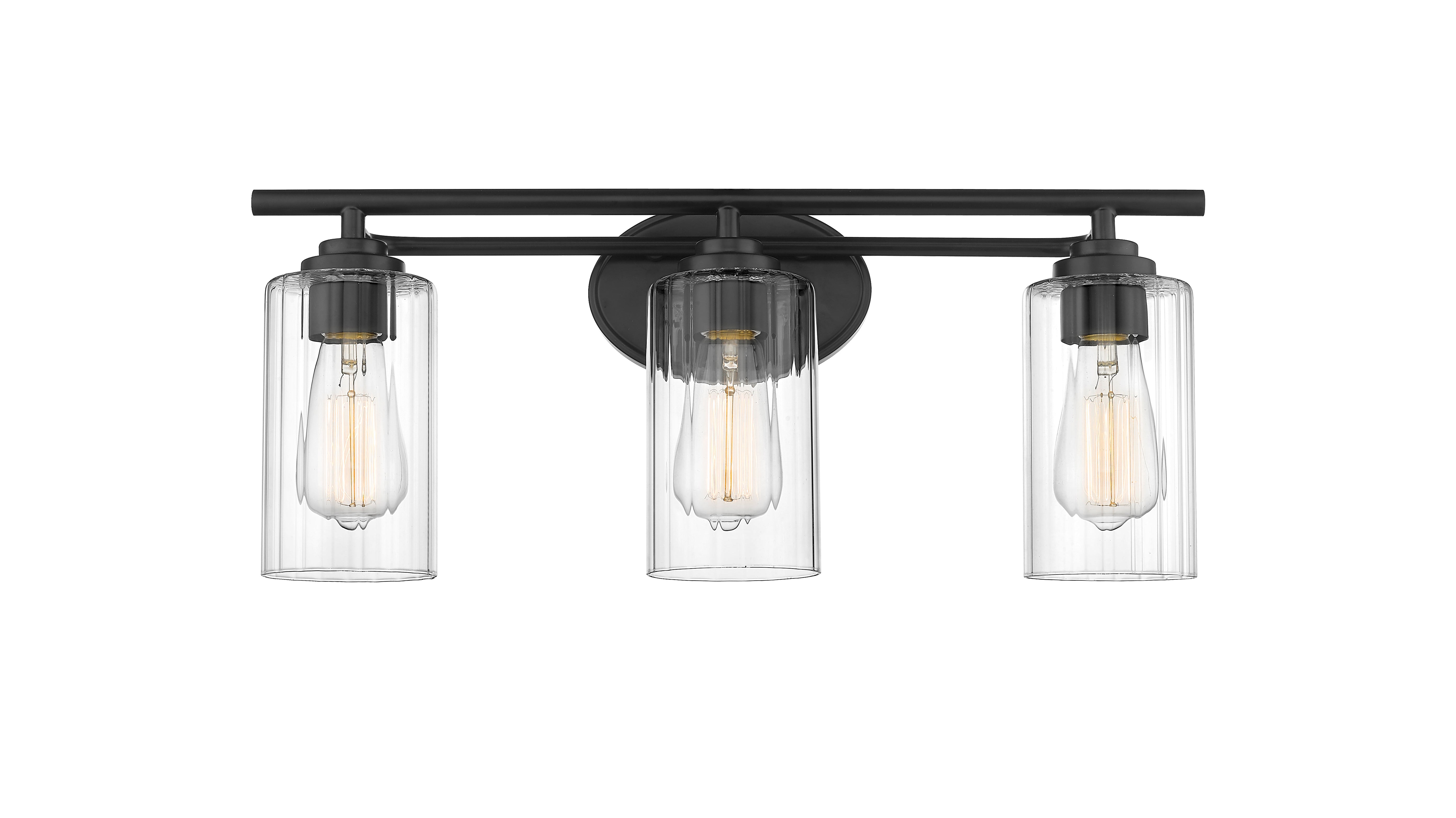 Auralume Bath Vanity Light Brass Glass Steel