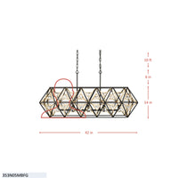 Marcia 5 Light Linear Pendant