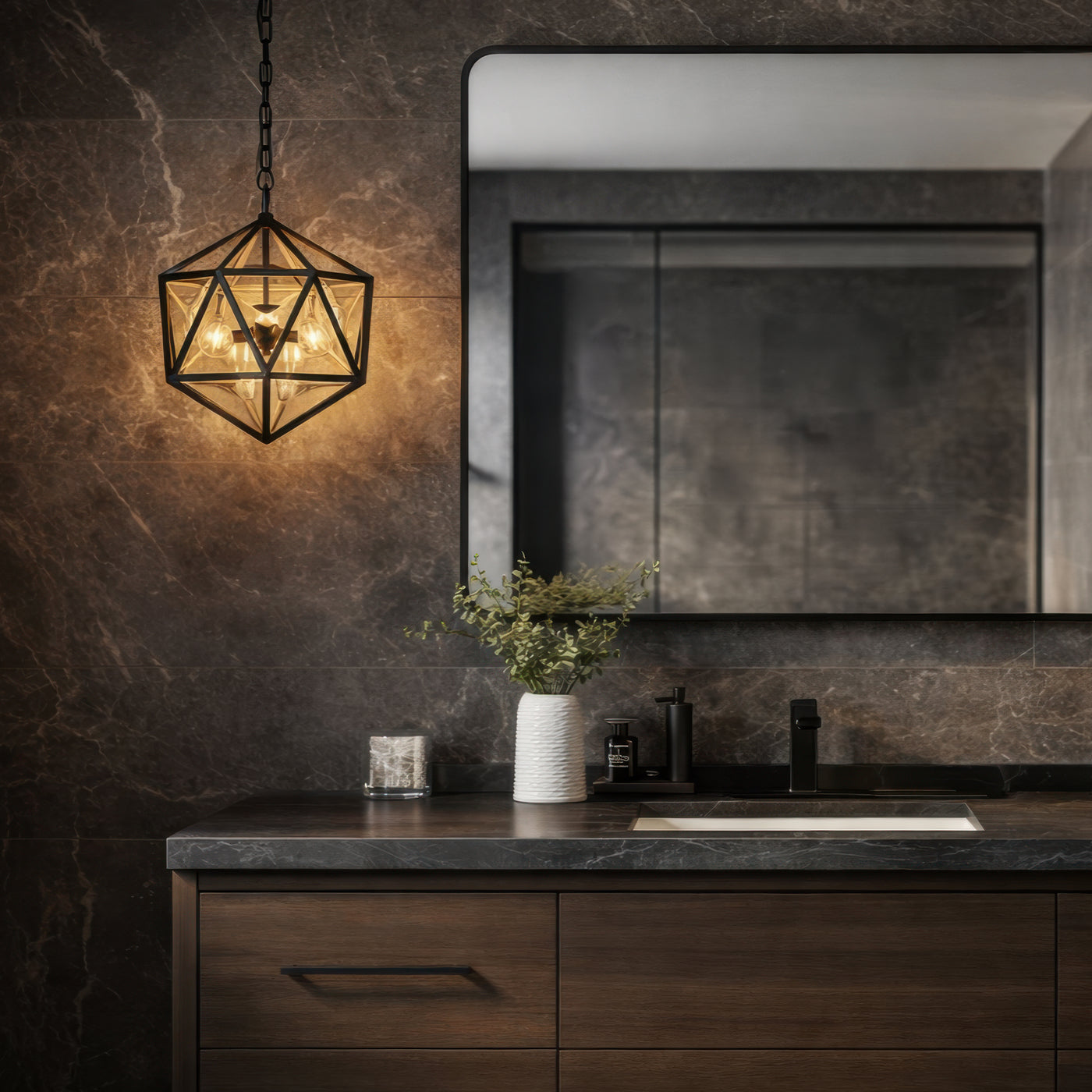 Marcia 3 Light Orb Pendant