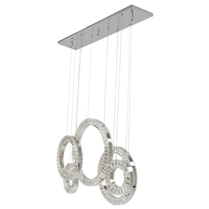 5 Hoop Crystal Progression Chandelier | Chrome