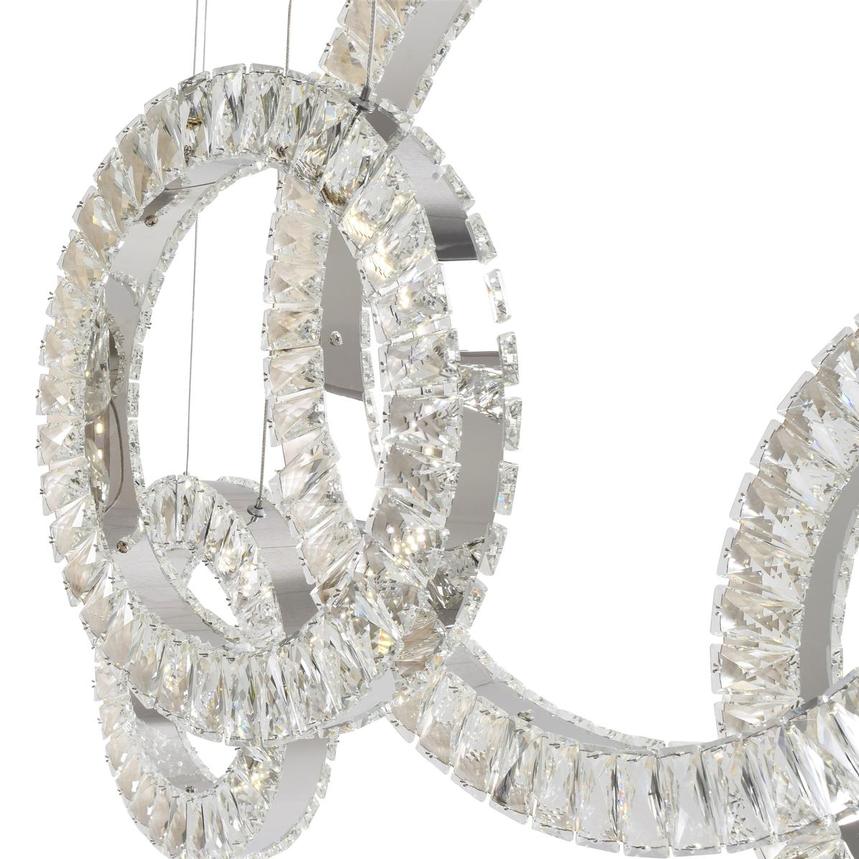 5 Hoop Crystal Progression Chandelier | Chrome