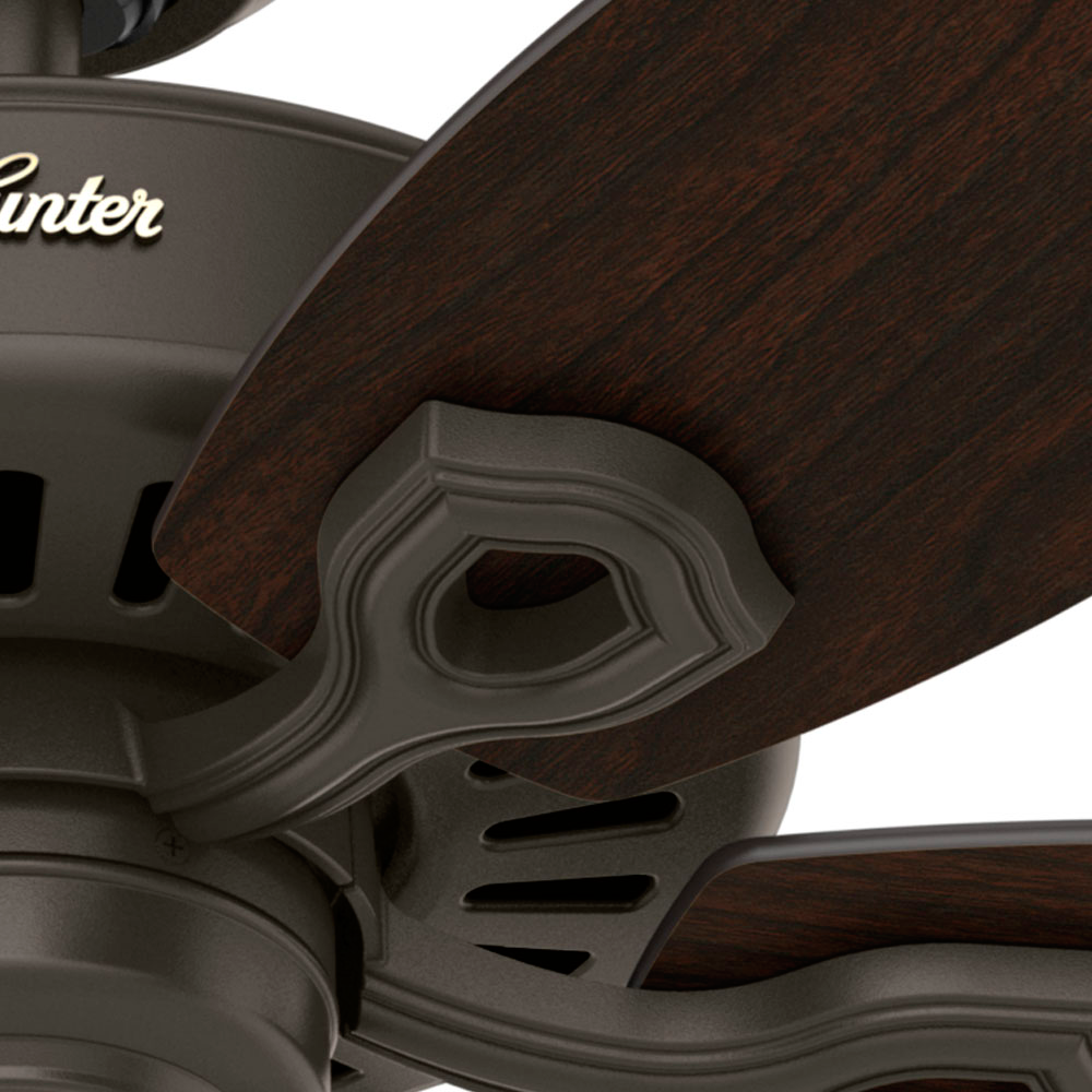 52 inch Builder New Bronze Damp Rated Ceiling Fan and Pull Chain