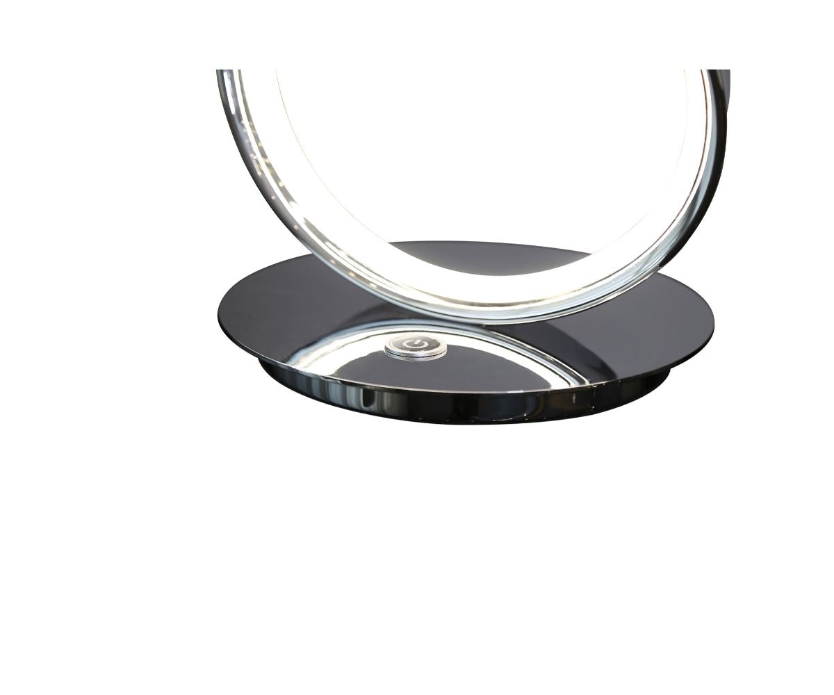 Amsterdam Chrome Table Lamp | LED Strip & Touch Dimmer