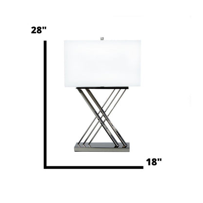 Chrome X Table Lamp | 1 Light