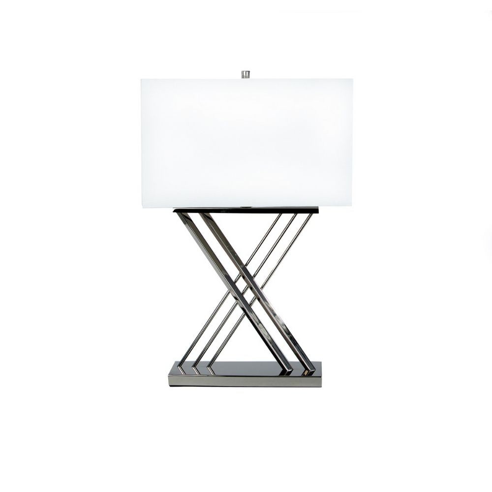 Chrome X Table Lamp | 1 Light