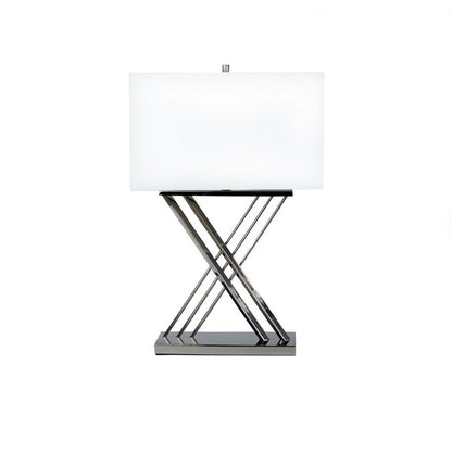 Chrome X Table Lamp | 1 Light