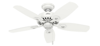 42 inch Builder Snow White Ceiling Fan with LED Light Kit