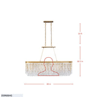 Lafayette 6 Light Linear Pendant