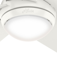 52 inch Sotto Fresh White Ceiling Fan with LED Light Kit and Handheld Remote