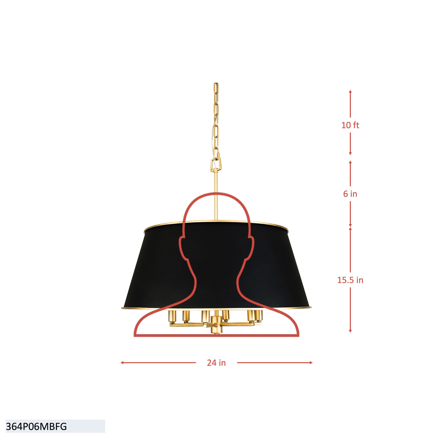 Coco 6 Light Pendant