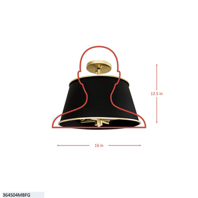 Coco 4 Light Semi Flush Mounts