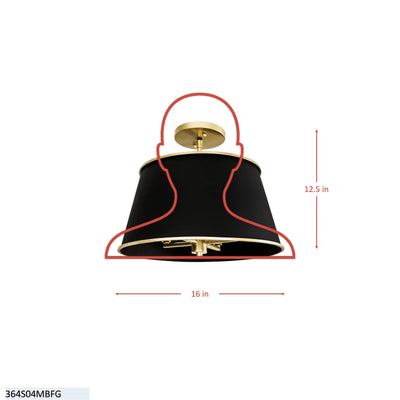 Coco 4 Light Semi Flush Mounts