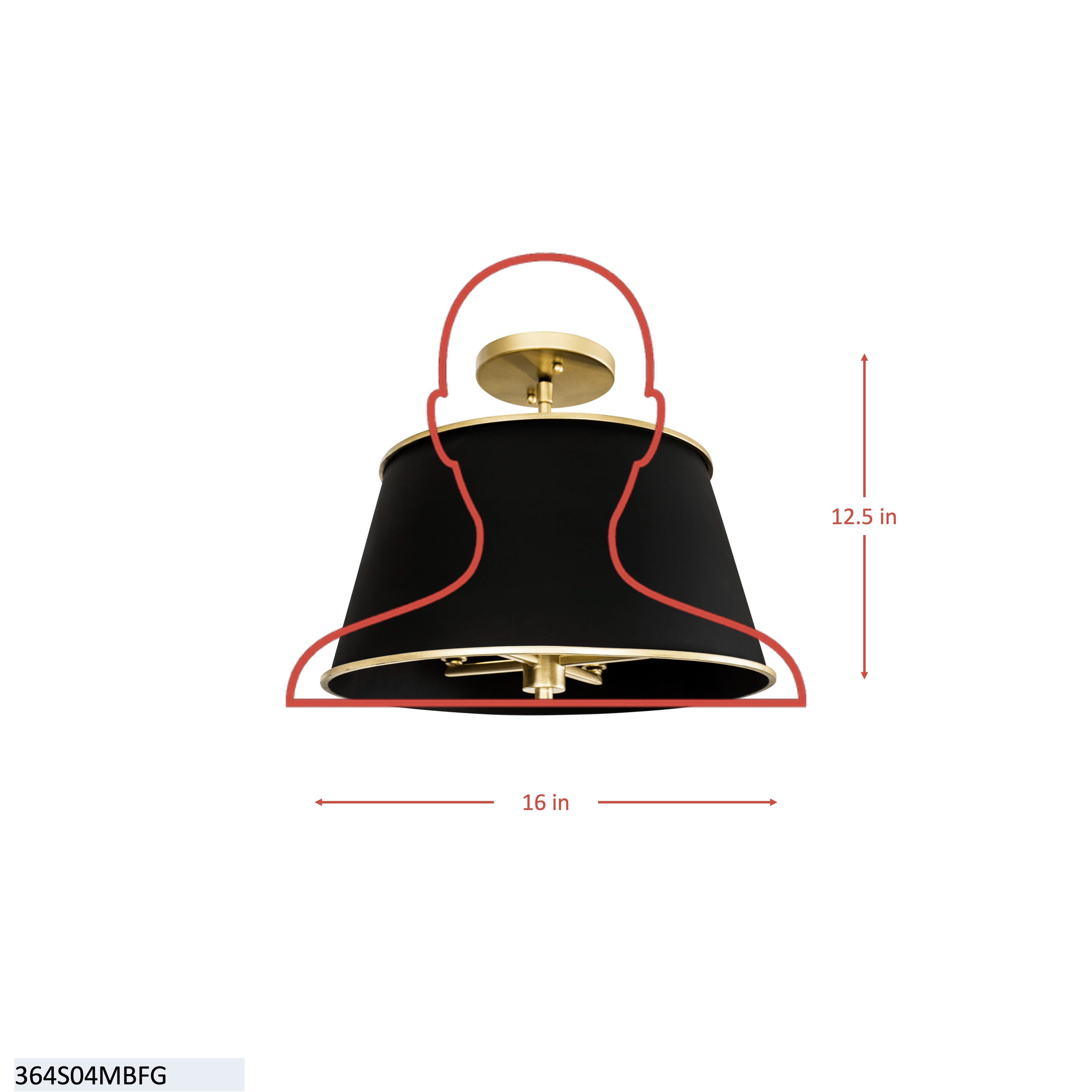 Coco 4 Light Semi Flush Mounts