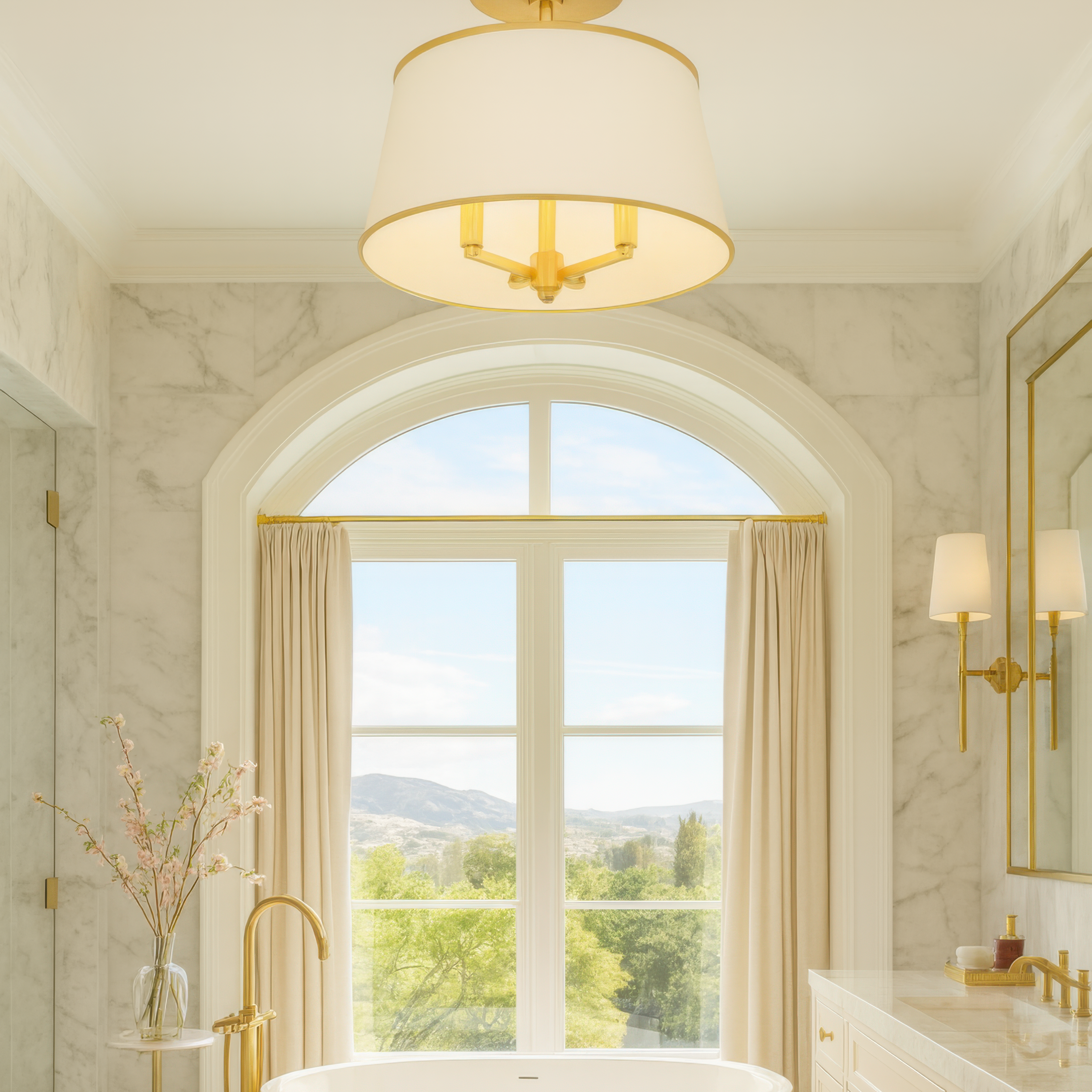 Coco 4 Light Semi Flush Mounts