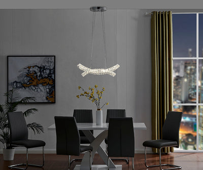 Monroe Crystal Chandelier | Chrome
