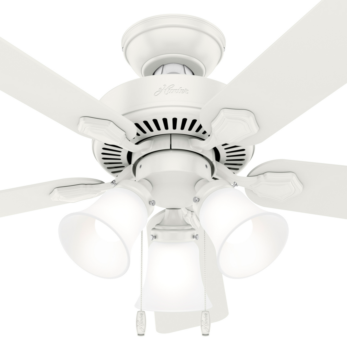 44 inch Swanson Fresh White Ceiling Fan with LED Light Kit