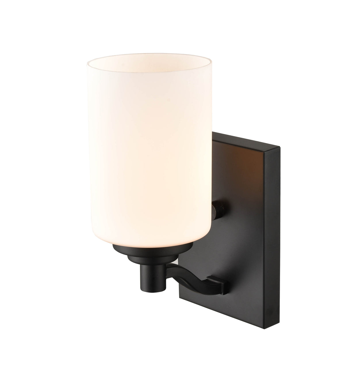 4.38'' Durham Matte Black 1 Light Wall Sconce