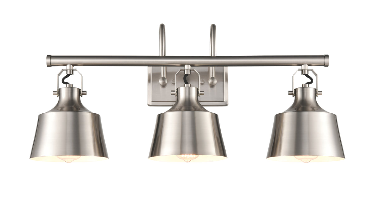 Provin 28-Inch 3-Light Bath Vanity Light with LED Bulbs