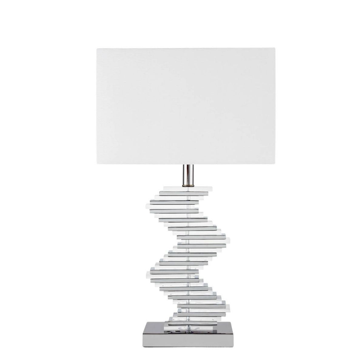 Crystal Two Tone Paved Table Lamp | 1 Light
